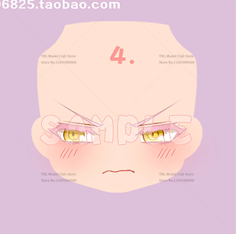Gsc دمية استبدال الوجه OB11 رئيس سبليت ملحق 1/12 مقياس دراسة حالة فانيتاس مصاص دماء لجندي عمل الشكل 6 بوصة