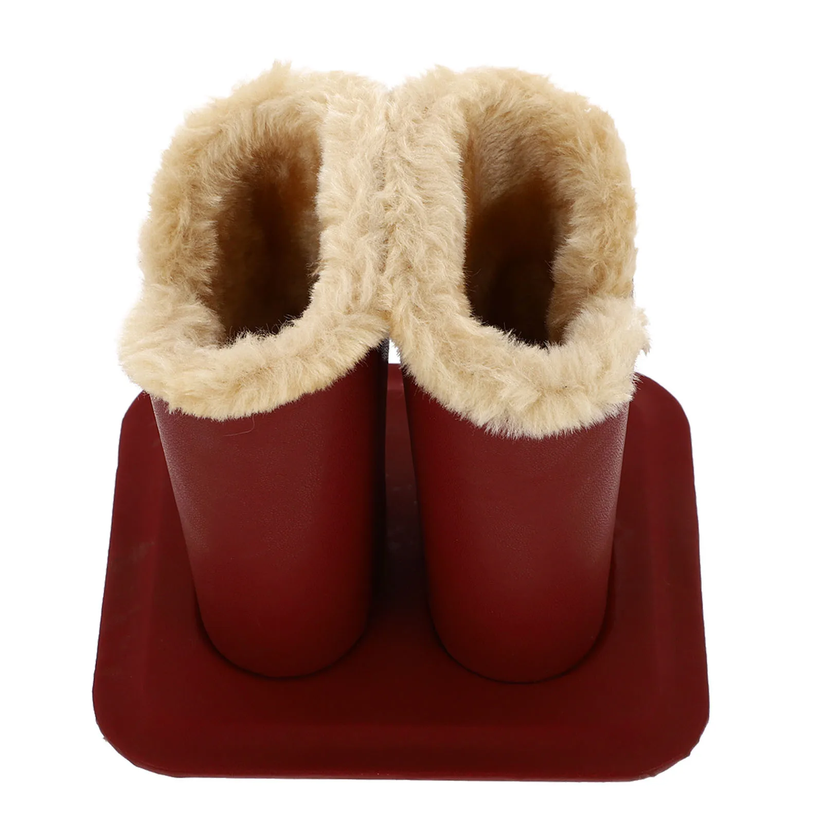 

Double Eyeglasses Holder Eyeglasses Storage Box Open Design Eyewear Stand Case Protective Lined Glasses Display Stand Desktop