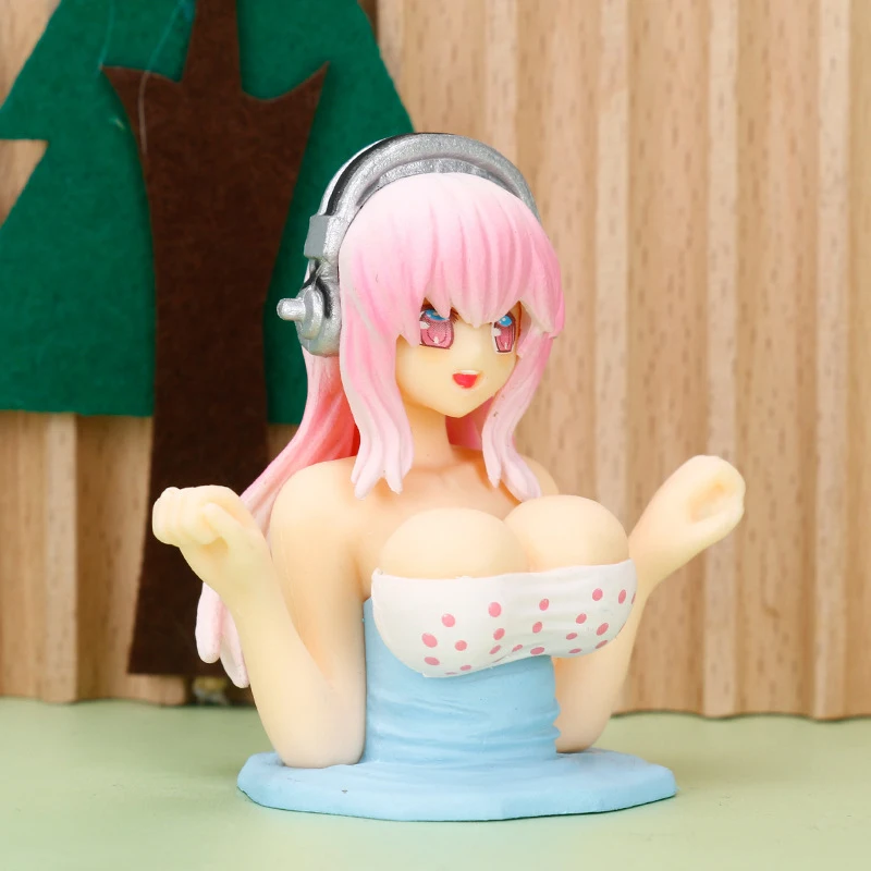 Shaking Chest Girls Car Dashboard Decorations Sexy Cute Dolls Plump Shape Car Interior Accessories Motorcycle Bike Decor view 3