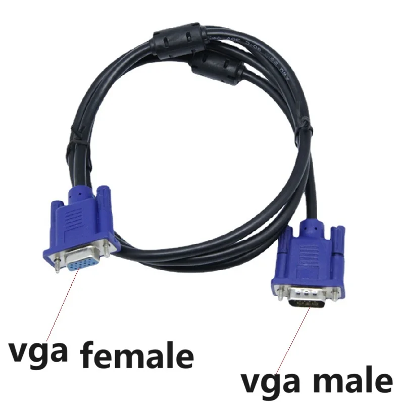 HD 15 Pin VGA Extension Cable VGA Male to female Computer Monitor Cable Video HDTV VGA computer tv display signal short cable
