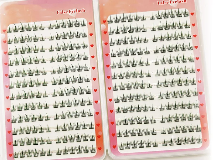 Große Kapazität, 384 Stück, falsche Wimpernverlängerung, Wimperncluster für Schönheit – Detail 8
