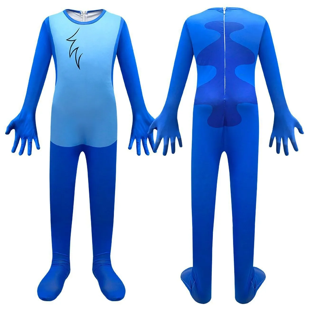 

2025 Halloween Kinderjumpsuit cosplay Stitch cartoon bedrukte meisjeshoodie jumpsuit prestatie-outfit