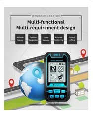 Wanggan S8 ręczny GPS duży kolorowy zestaw do pozycjonowania nawigacji satelitarnej Teodolit wysokość współrzędnych odległość przyrząd