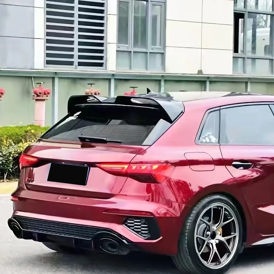 Heckspoiler Sportback Flügel Sport-Kofferraumlippe für Audi A3 8V S3 2014-2020 Auto-Styling Zubehör Glänzend Schwarz ABS Heck OET-Stil – Detail 2