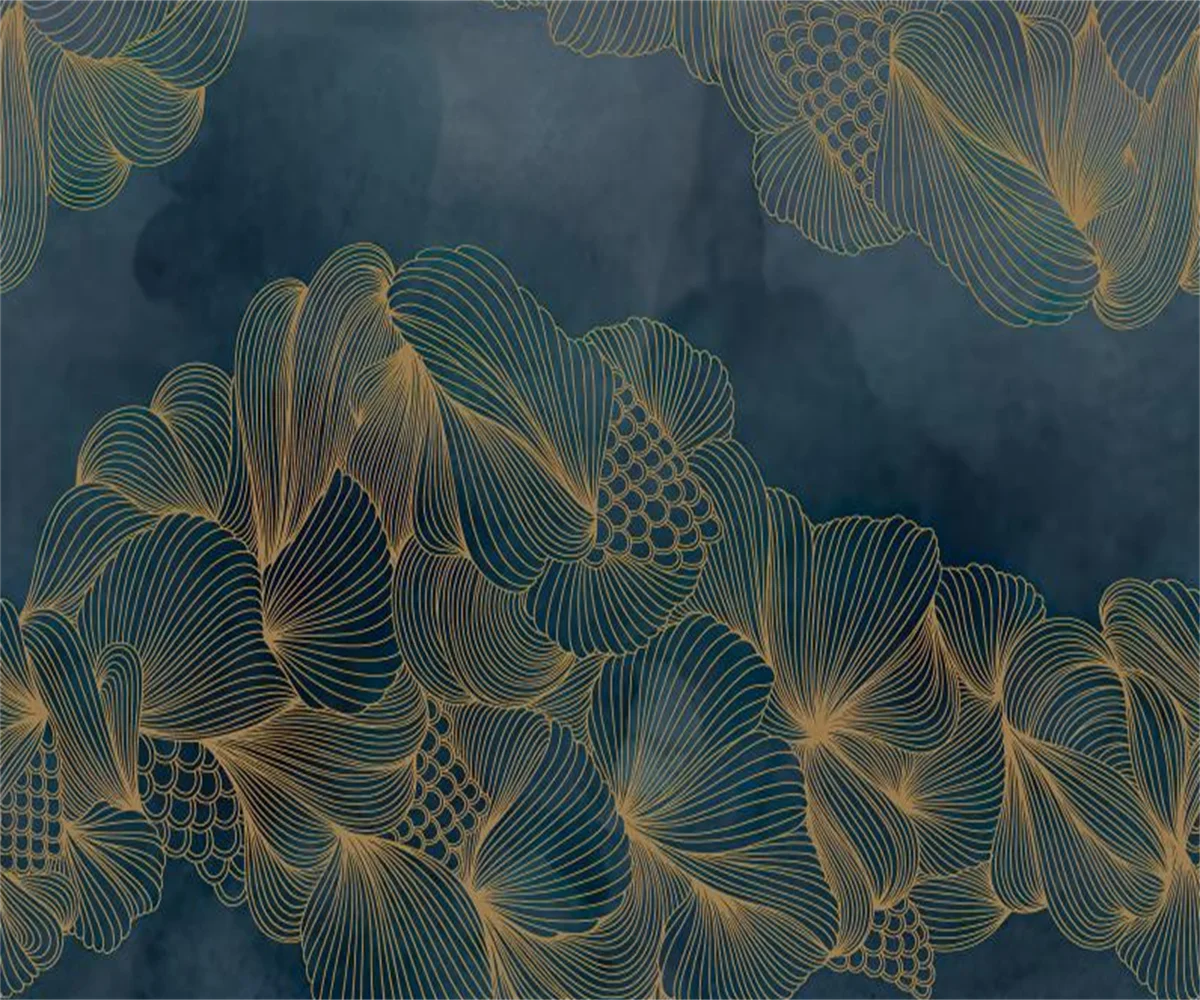 

Custom wallpaper Modern abstract lines flower photos mural TV background wall decoration light luxury high-end 3d wallpaper