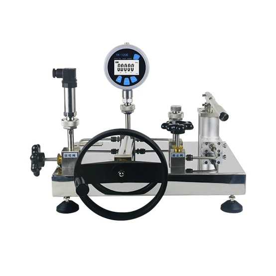 Luxury Desk-top Hydraulic Piston Pressure Calibrator Dead Weight Tester, Pressure Gauge