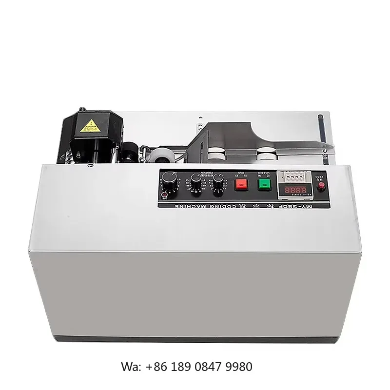 【Hot】MY-380F Automatic Ink Roller Coding Machine High Speed Coder Machine Expiry Date Batch Code Printing Machine