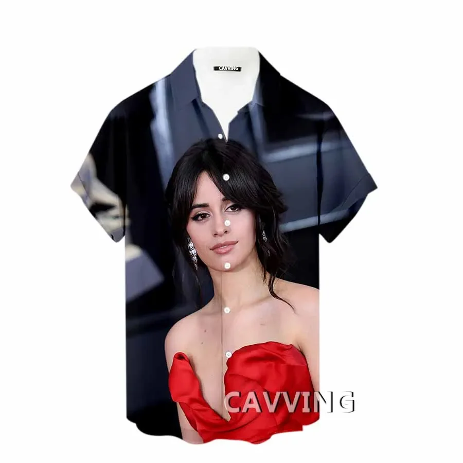 CAVVING 3D Printed  Camila Cabello Fashion Casual Shirts Men's /Women's  Short Sleeves Loose Breathable Shirts  SS2