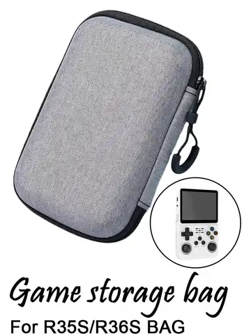For R36S/R35S Game Console Storage Bag EVA Hard Portable Protective Case Scratch-resistant Anti-fall Protector Game Accessories