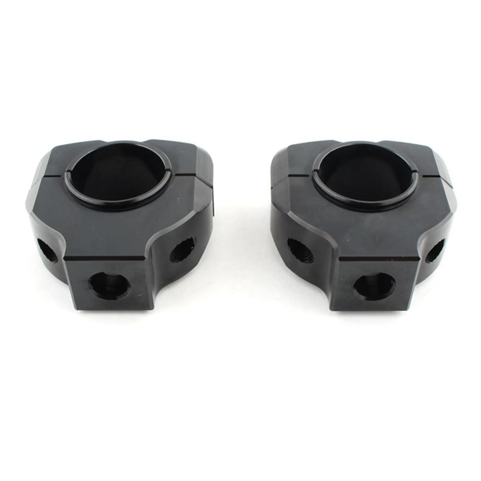 

CNC Aluminum Handlebar Riser Clamps Black Mount Kit Motorcycle Accessories for 28mm Universal Handlebar Fitment