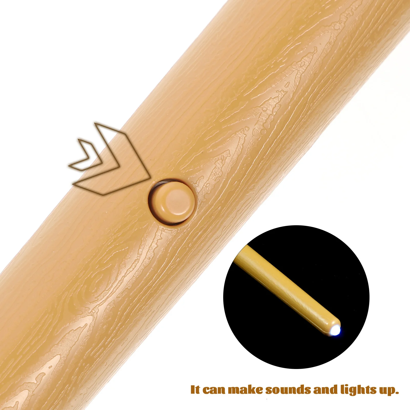 Świecący z efektami dźwiękowymi, podświetlany sztab dla dzieci na przyjęcie urodzinowe, występ sceniczny, akcesorium do cosplayu.