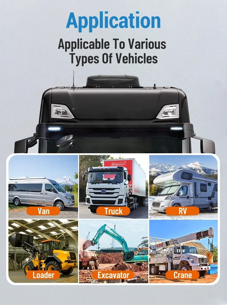 2600 واط 12 فولت السيارات RV على السطح مكيف الهواء الكهربائية وقوف السيارات تكييف الهواء 24 فولت ل شاحنة التخييم متنقل #6