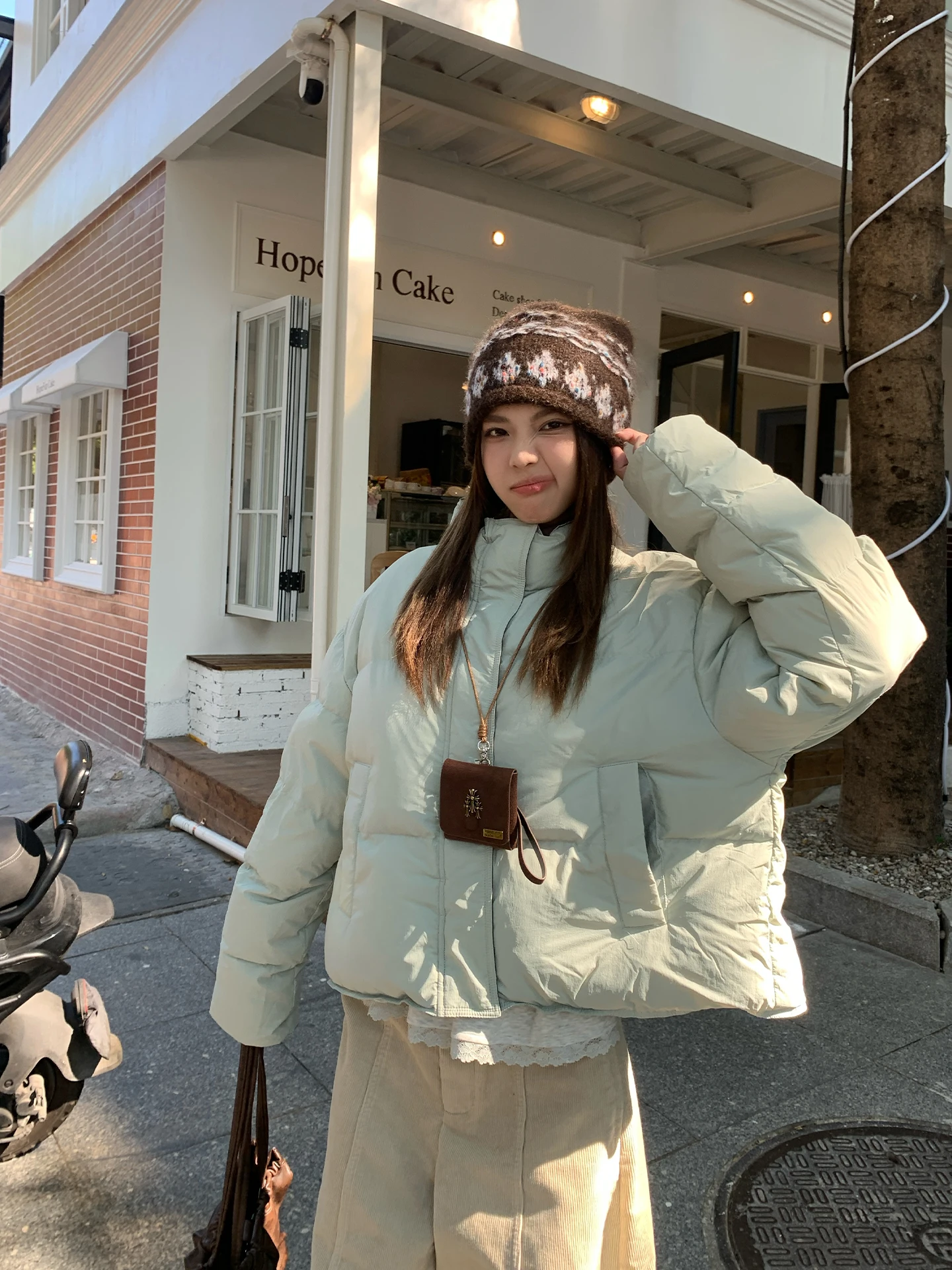 

Thiened Puffer Jaet женское свободное теплое пуховое пальто с воротником-стойкой Long Sve Commuter Sle корейская версия зимняя верхняя одежда