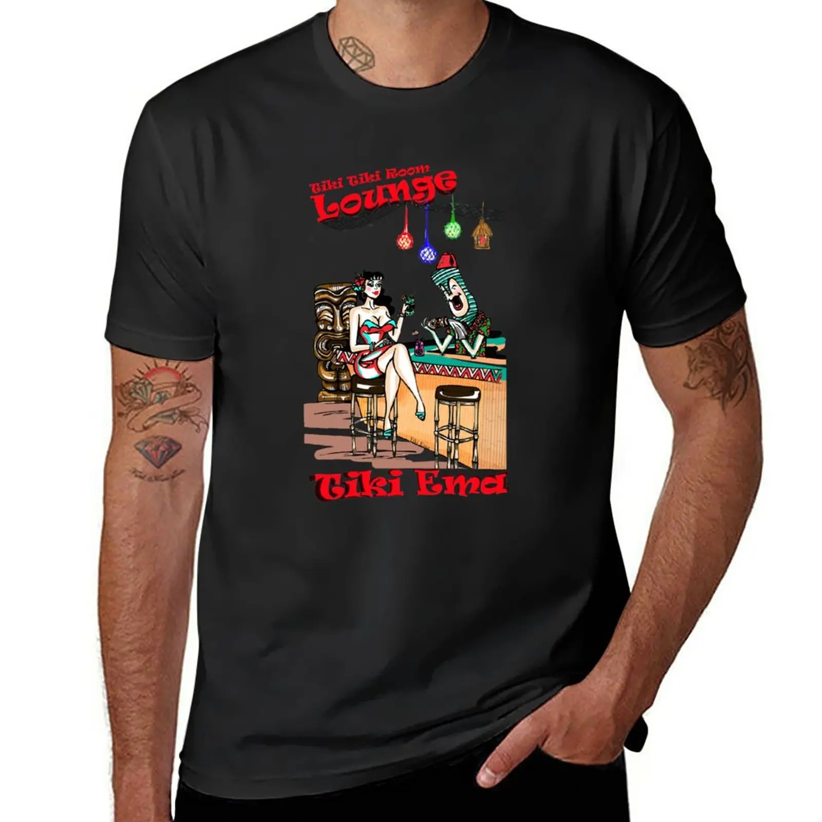 New tiki tiki room lounge TIKI EMA DESIGN ? All rights reserved T-Shirt tees t shirt man boys white t shirts Men's t-shirt