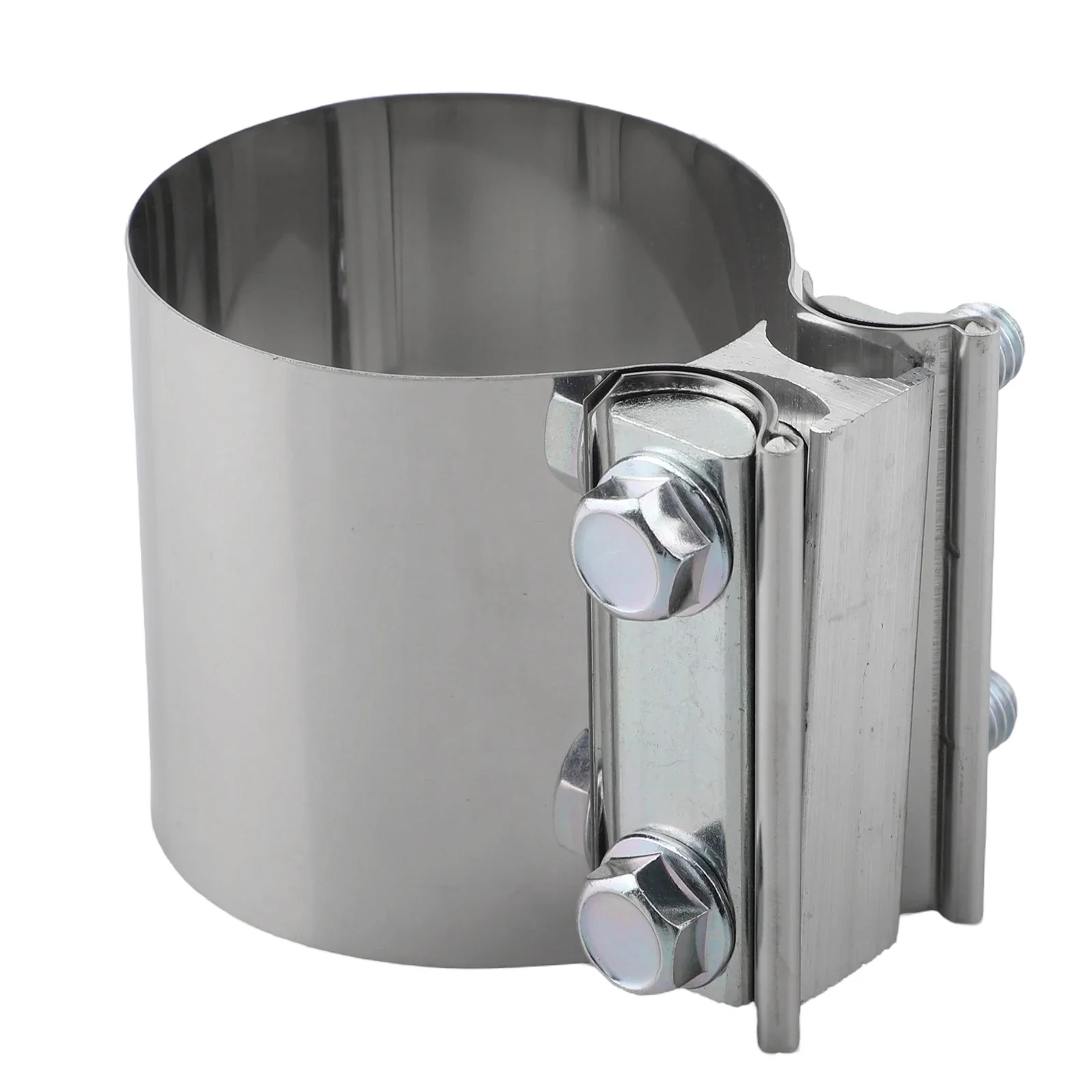 and Adjustable Stainless Steel Exhaust Muffler Connector Sleeve Clamp for Secure Connection of Vehicle Exhaust Pipes