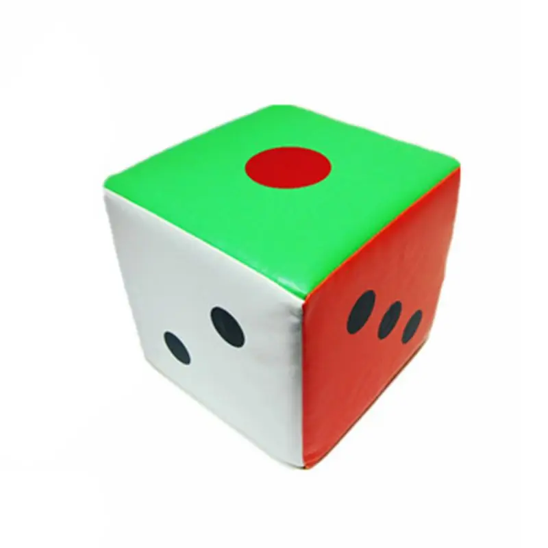 20/12cm super grande dice colorido seis lados esponja festa jogo adereços ajuda de ensino