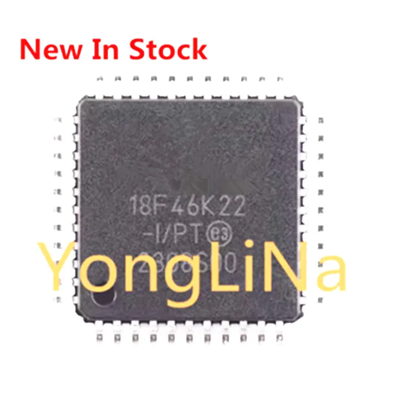 

5pcs 100%New Integrated Circuit PIC18F46K22-I/PT TQFP-44 44-pin high-performance microcontroller chip