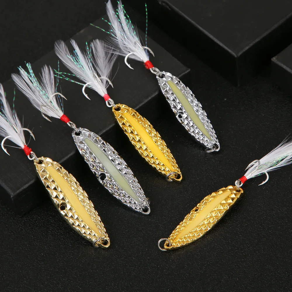 1 Pcs Luya Bait Tianyan Leech Luminous Sequin Set Luminous False Bait Cockmouth Bass Simulation Luya Pseudo Bait