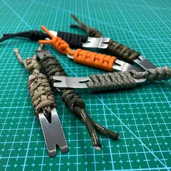 EDC crank nail remover, hand-woven nail lifting crowbar, nail pulling pocket mini multifunctional portable tool