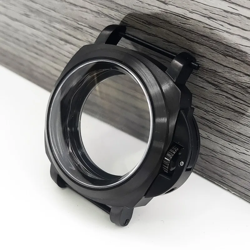 Per Panerai 40MM nero con custodia con maniglia, adatto per movimento NH35/36/4R/7S, accessori per orologi