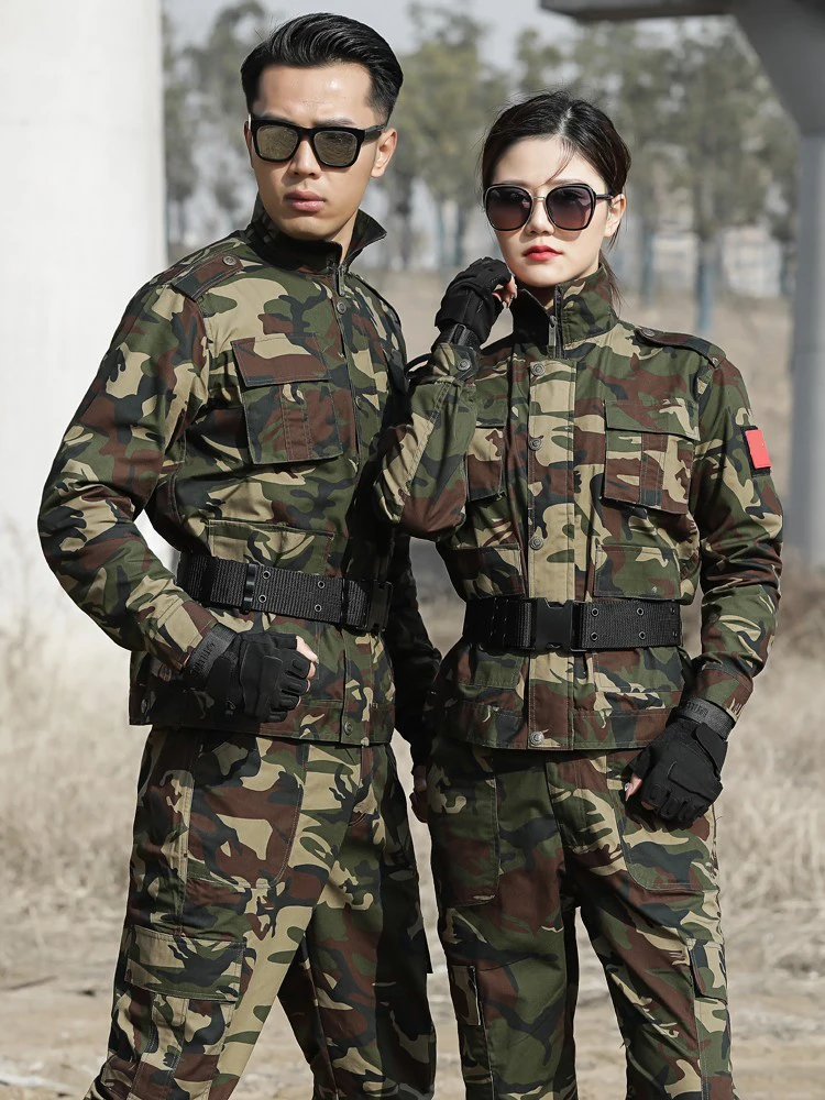 new-style-camouflage-uniform-set-men-women-training-military-uniform-four-seasons-wear-resistant-labor-protection-workwear-mu