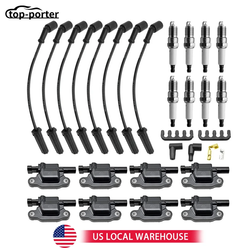 

12192195 9748GG 748GG 19299585 For ACDelco Chevy 8Pcs UF413 Ignition Coils 41-962 Spark Plug Spark Plug Wires 41962 41-962