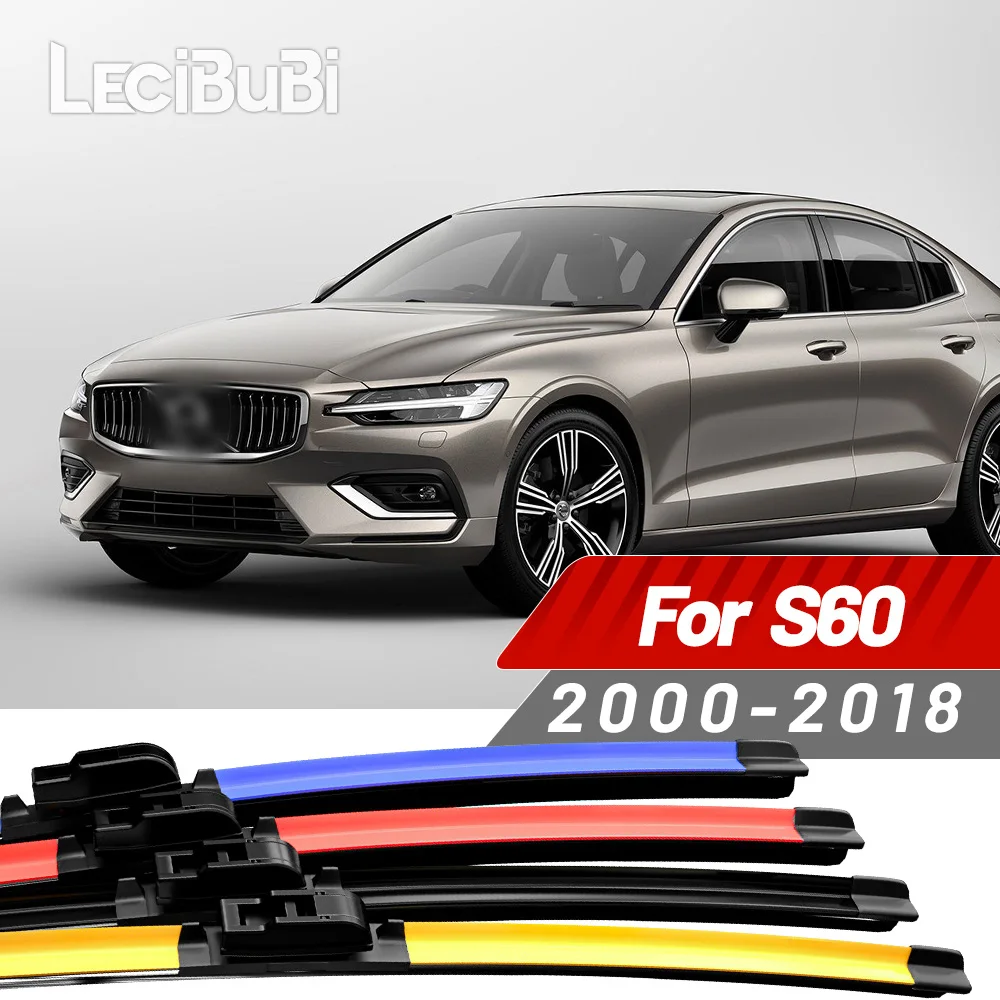 2 Stück für Volvo S60 2000–2018 2008 2009 2010 2011 2012 2013 2014 2015 2016 2017 Frontscheibenwischerblätter Scheibenwischer