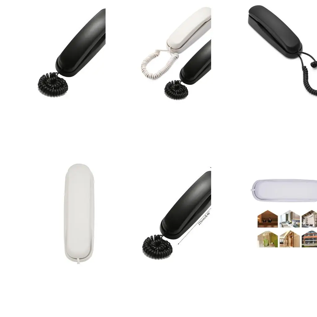 TC990 Fixed Landline Wall Telephone Portable Mini Phone Wall Hanging-Telephone A4WF