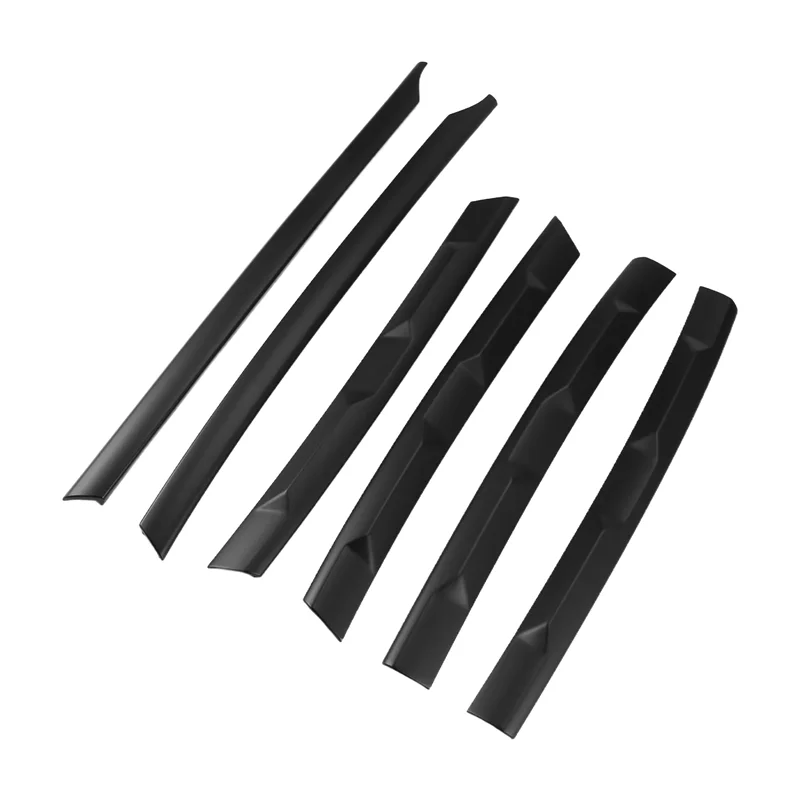 

LHD For Tiguan L 2017-2021 Front Bumper Mesh Center Grille Grill Moulding Strips Cover Trim