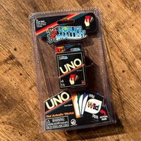 Authentic Mini Version Black Box Retro Series Uno Board Game Card Collection Toy Gifts Playable Uno Game Card
