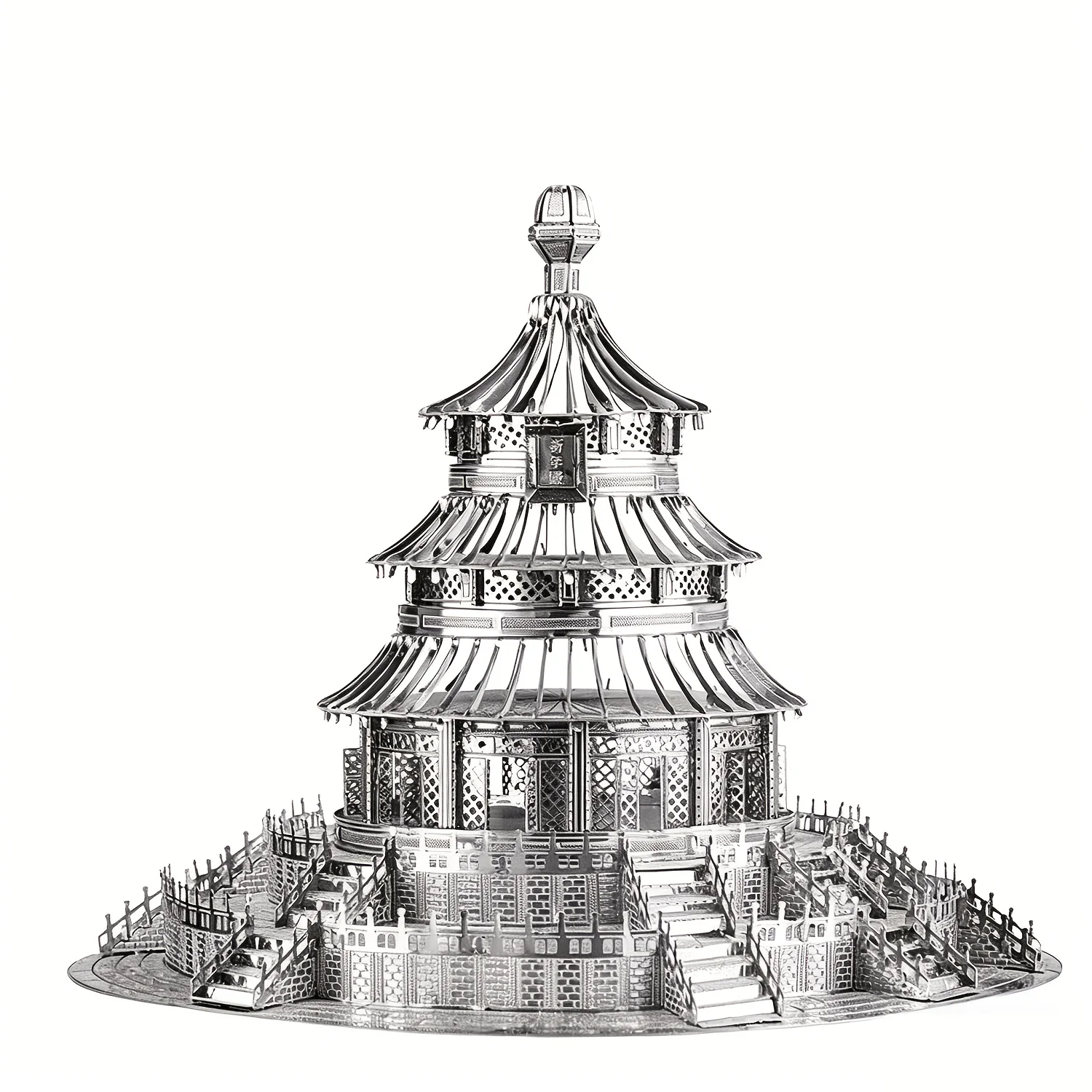 Temple of Heaven 3D Metal Puzzle building model DIY Laser Cut Jigsaw Model For Adult Educational Toys Desktop decoration