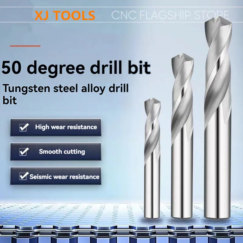 Hot 0.5mm-7mm Solid Carbide Drill Bits Set, Uncoated (Bright) Finish, Round Shank, Spiral Flute Twist Drill Bit For Metal