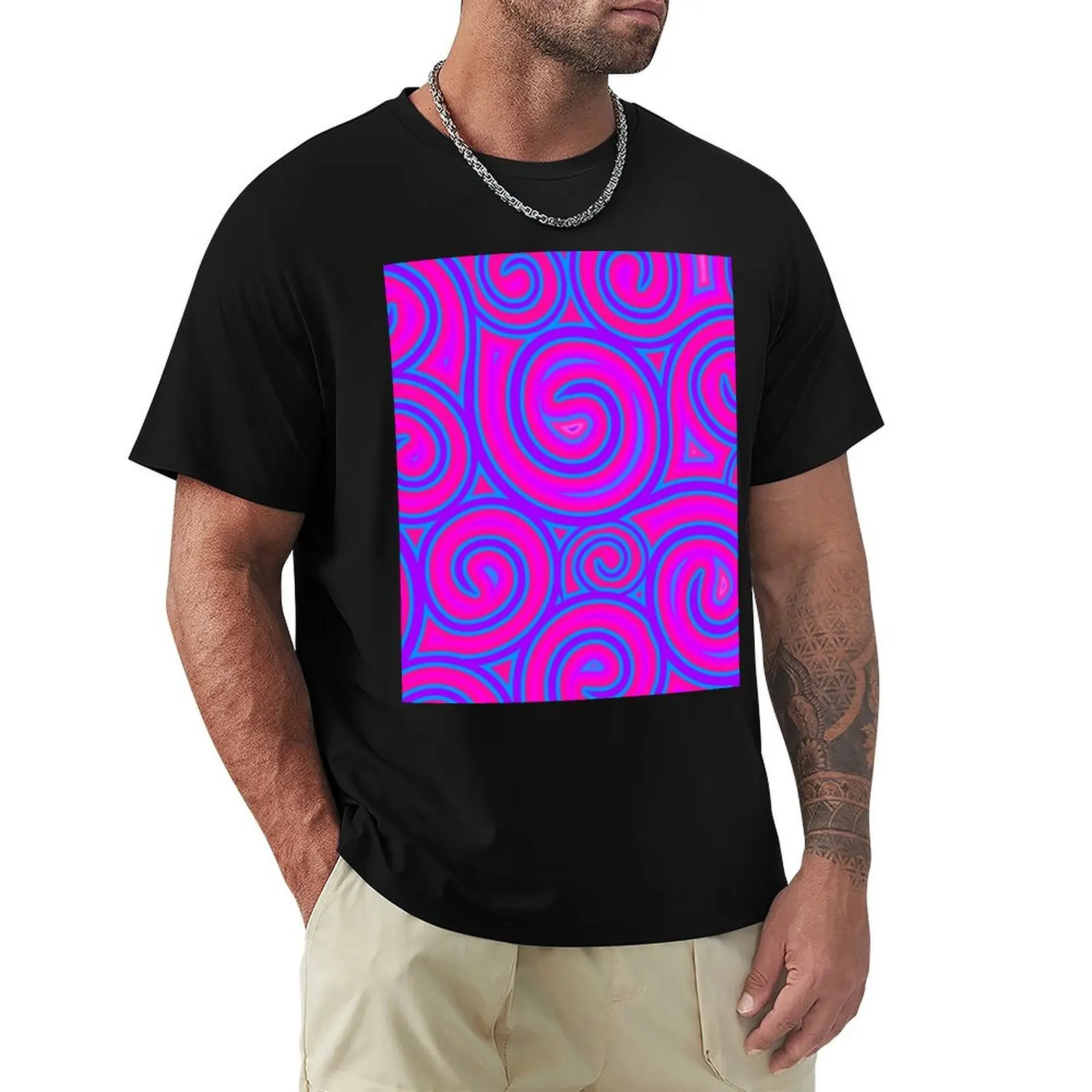 Psychedelic Trippy Hippy Artwork T-Shirt Construction Work Tee Shirt