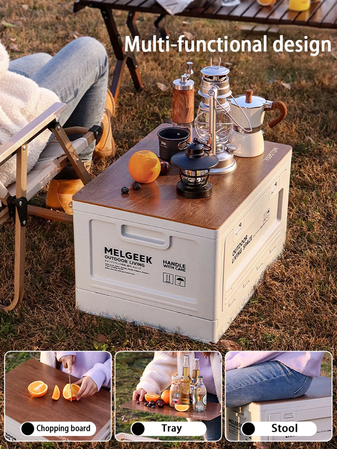 Multi functional storage box Folding storage box Outdoor camping car trunk storage indoor storage box