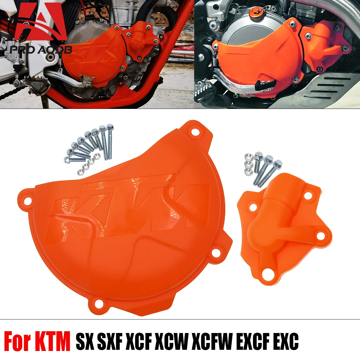 

Motorcycle Accessories Clutch Guard Water Pump Cover Protector For KTM SX-F XC-F XCF-W EXC-F SIX DAYS 250 350 2012-2016 etc