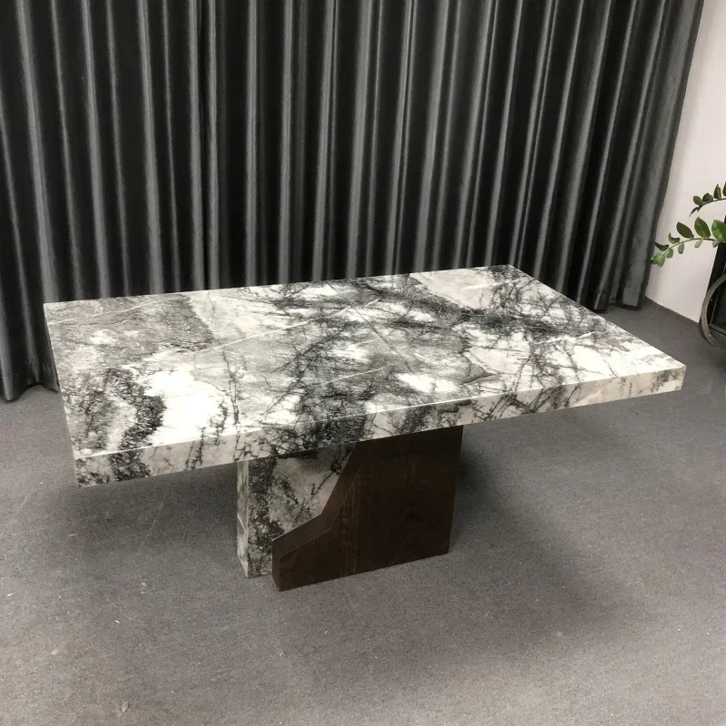 Y16 Natural marble dining table, simple modern light luxury imported stone dining table