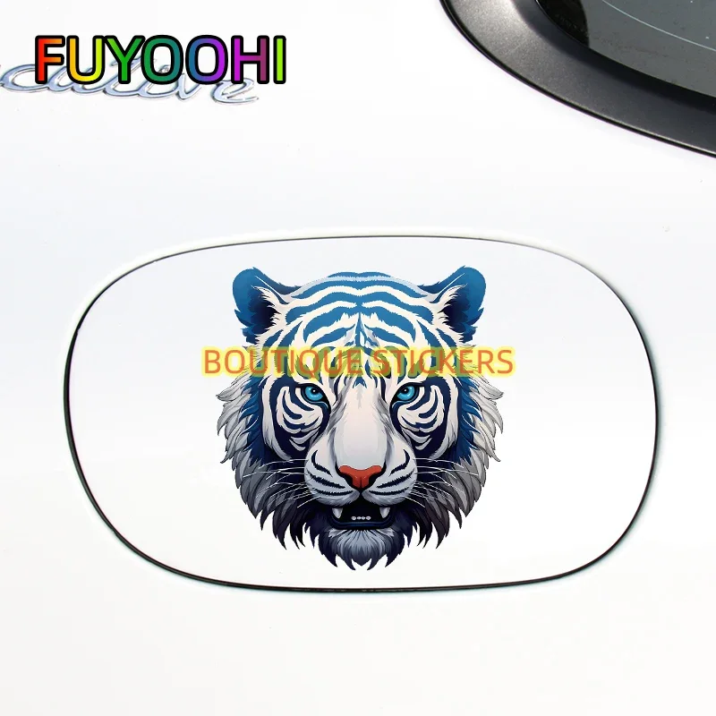 FUYOOHI Boutique Stickers China Style Tiger Totem Motorcycle Fuel Tank Decals Car Window Bumper Windshield Vehicle Accessories