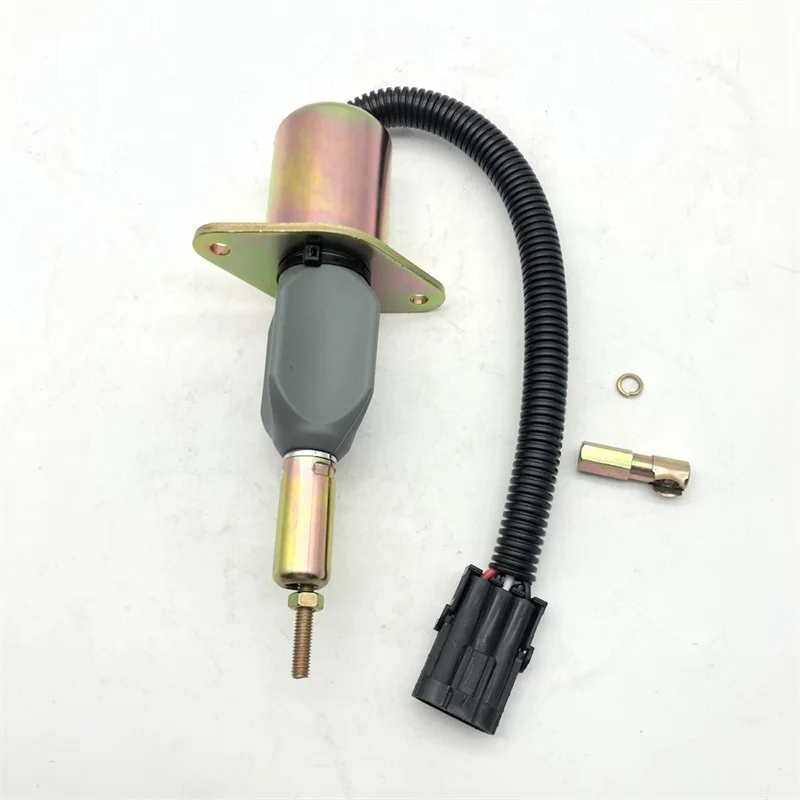 12V 24V Fuel Shut Off Stop Solenoid 3930234 3928161 3964624 For Cummins 6CT 8.3L Engine Komatsu Hyundai