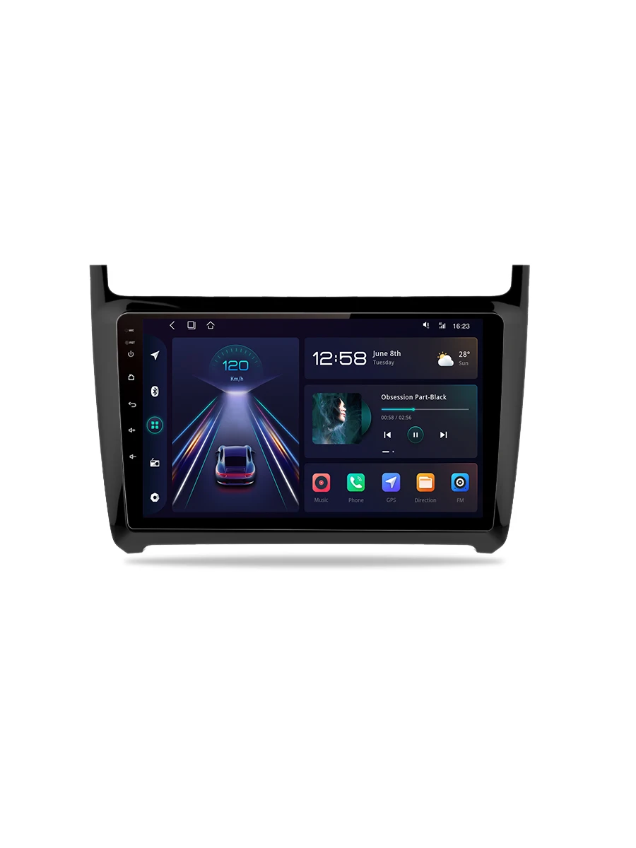 Junsun Draadloze CarPlay Android Auto Autoradio Voor Vw Polo 5 Sedan 2008-2020 Gps Multimedia 2 Din Intelligente Systemen stereo - afbeelding 2