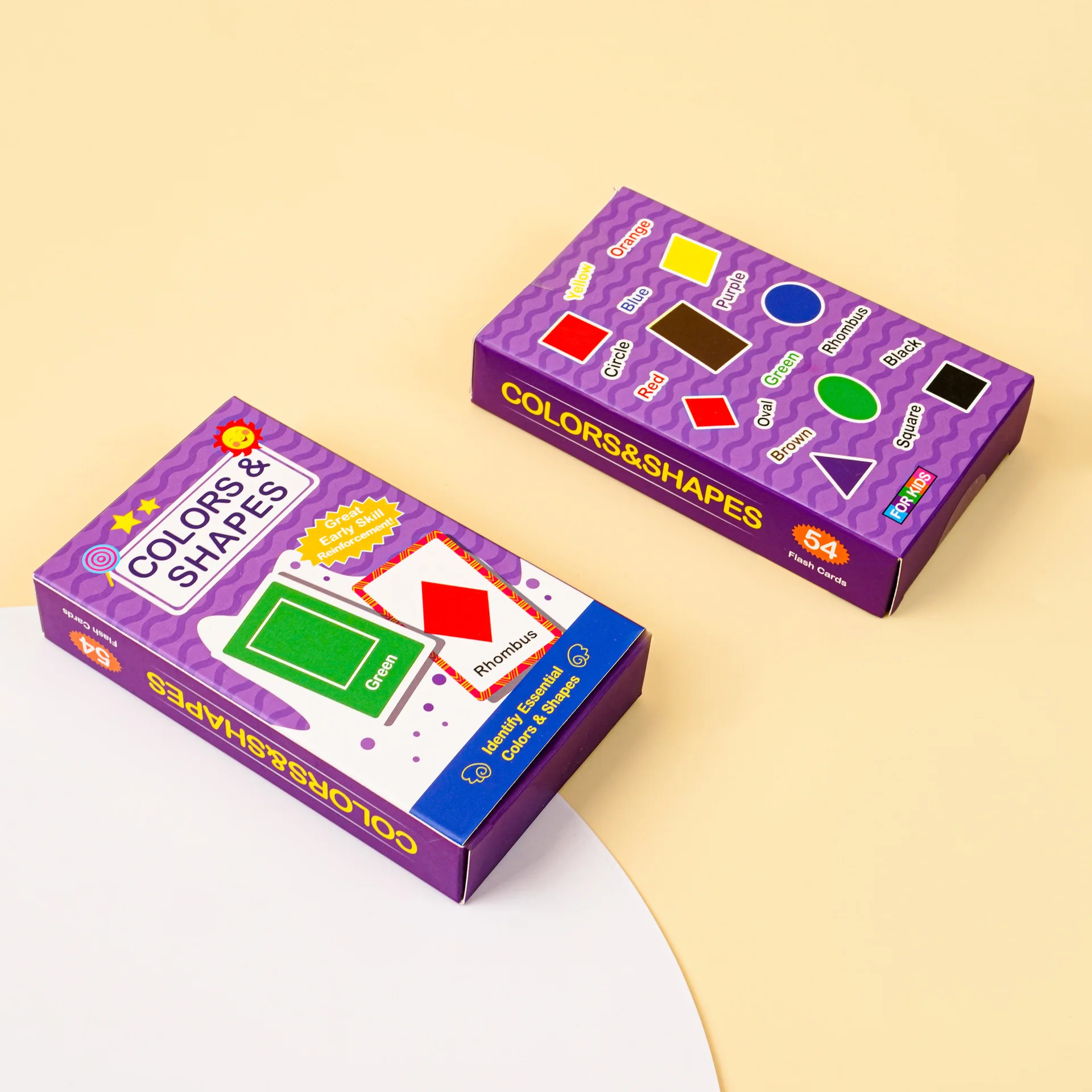 Cartes flash de l'alphabet d'apprentissage pour enfants : 26 lettres, couleurs, formes, chiffres et reconnaissance vocabulaire pour l'éducation précoce