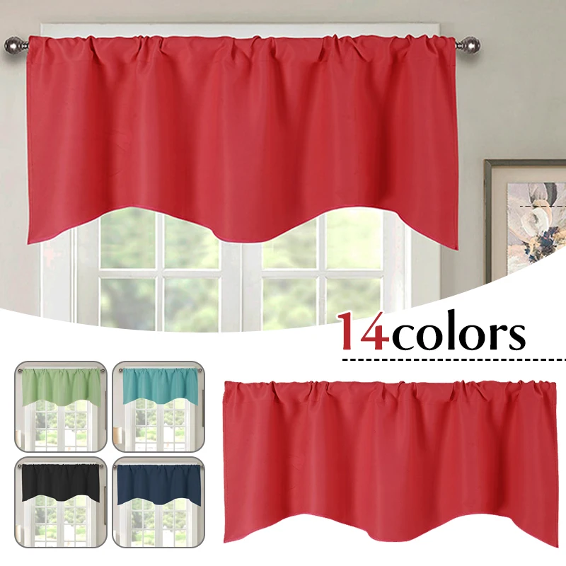 Nordic Short Curtain for Kitchen Wine Cabinet Wardrobe Door Simple Coffee Bakery Shop Window Valance Bedroom Home Decoration