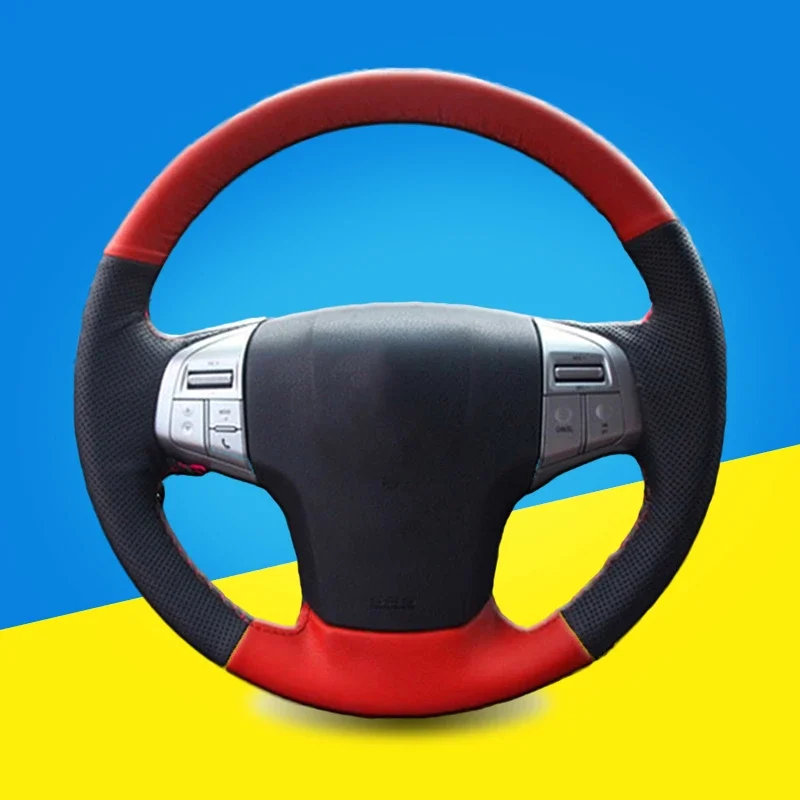 

Изготовленные на заказ автомобильные чехлы на руль с оплеткой для Isuzu, аксессуары для интерьера, сделай сам, авто оплетка на колес, чехлы для стайлинга автомобилей