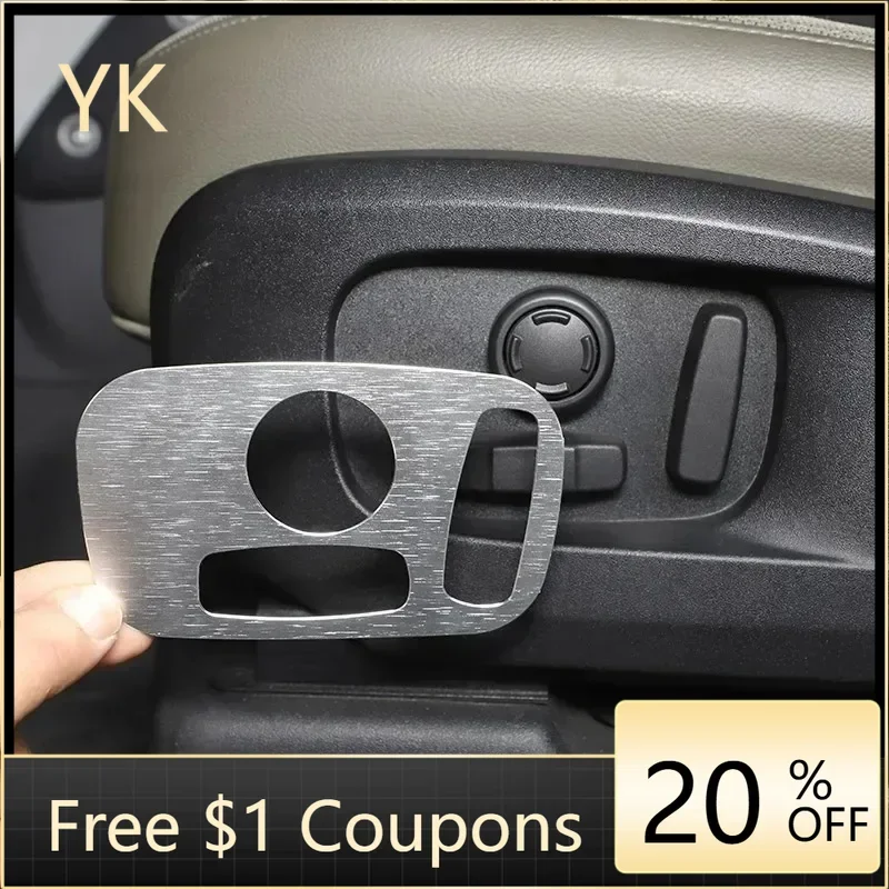 

For Land Rover Discovery 5 LR5 2017-2025 Aluminum Alloy Car Seat Adjustment Switch Cover Trim Interior Car Accessories