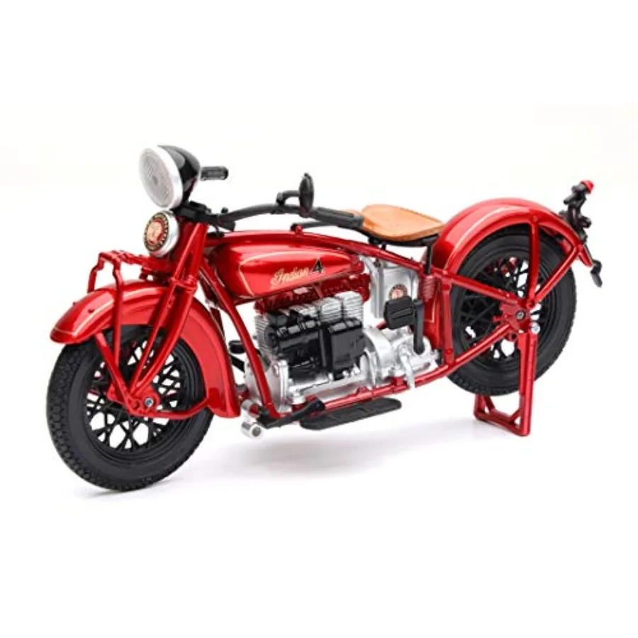 

New-Ray 1930 Indian 4 Red 1/12 Diecast Motorcycle Model 58223