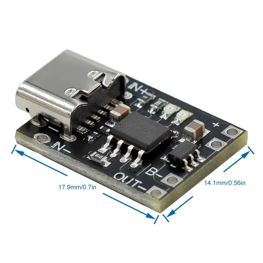 Type-C USB Ultra-Small Lithium Battery Charging Panel 1A Ternary Lithium Battery 3.7V 4.2V Charger Module With Protection Board