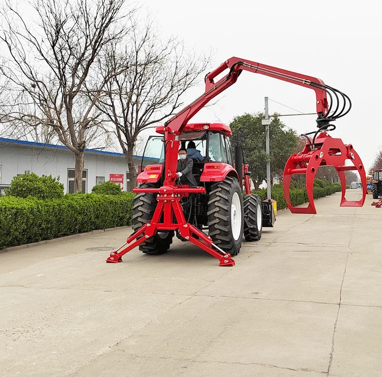 2025年林業機械!! ログクレーン販売中/木材グラブ