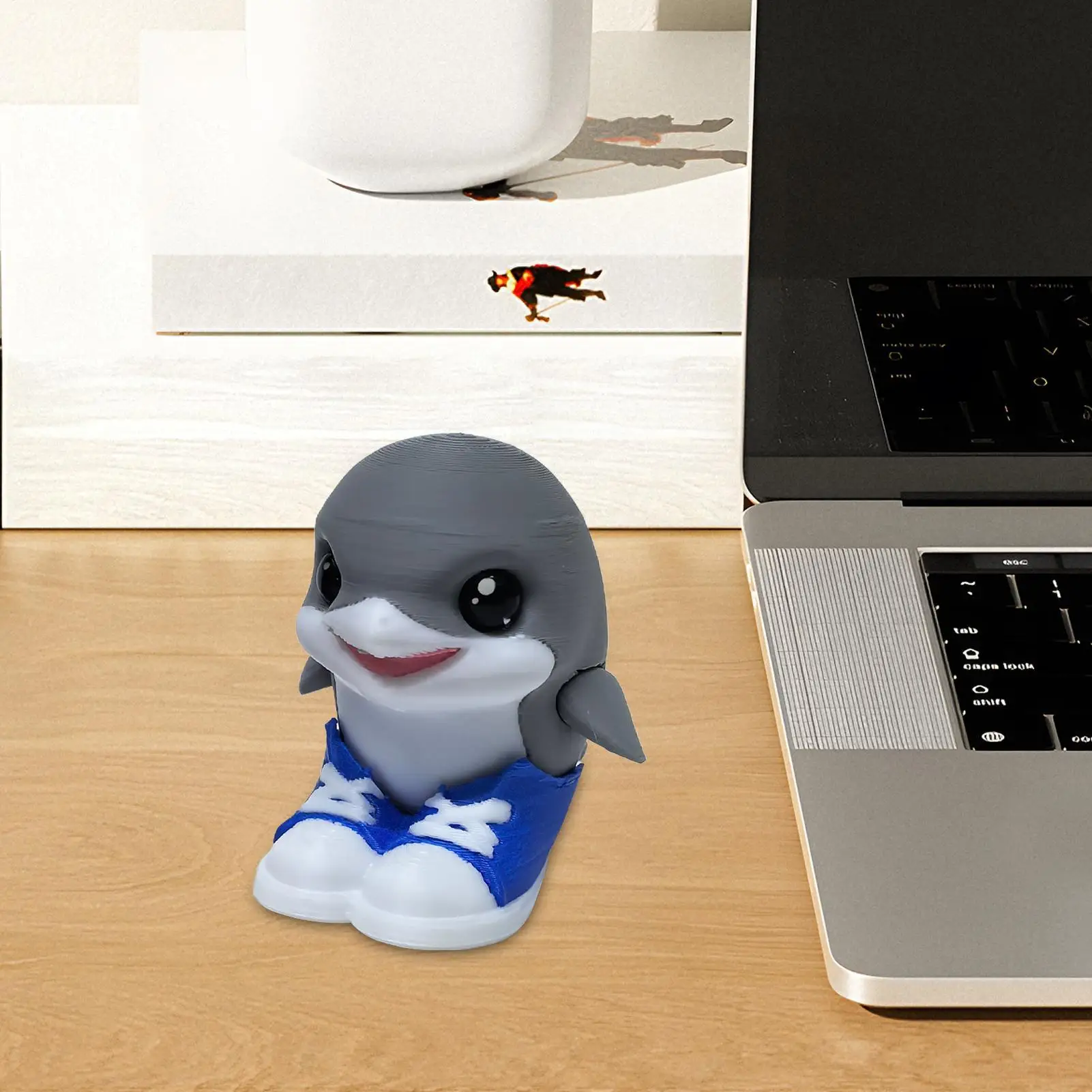 

3D Printed Shark Animal Fidget Toys - Collectible Desk Display Models for Office, Tabletop, Shelf, Bookshelf, Bedside Decor