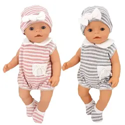 40cm reborn Baby Doll clothes set for 38 cm Nenuco Ropa y su Hermanita doll clothes accessories