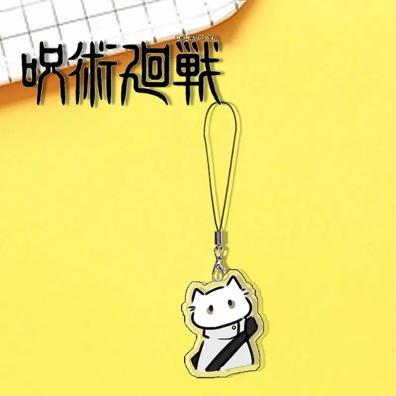 Jujutsu Kaisen Itadori Yuji LnumakiToge Fushiguro Megumi cute Q version cat shape keychain hanging chain school bag pendant gift