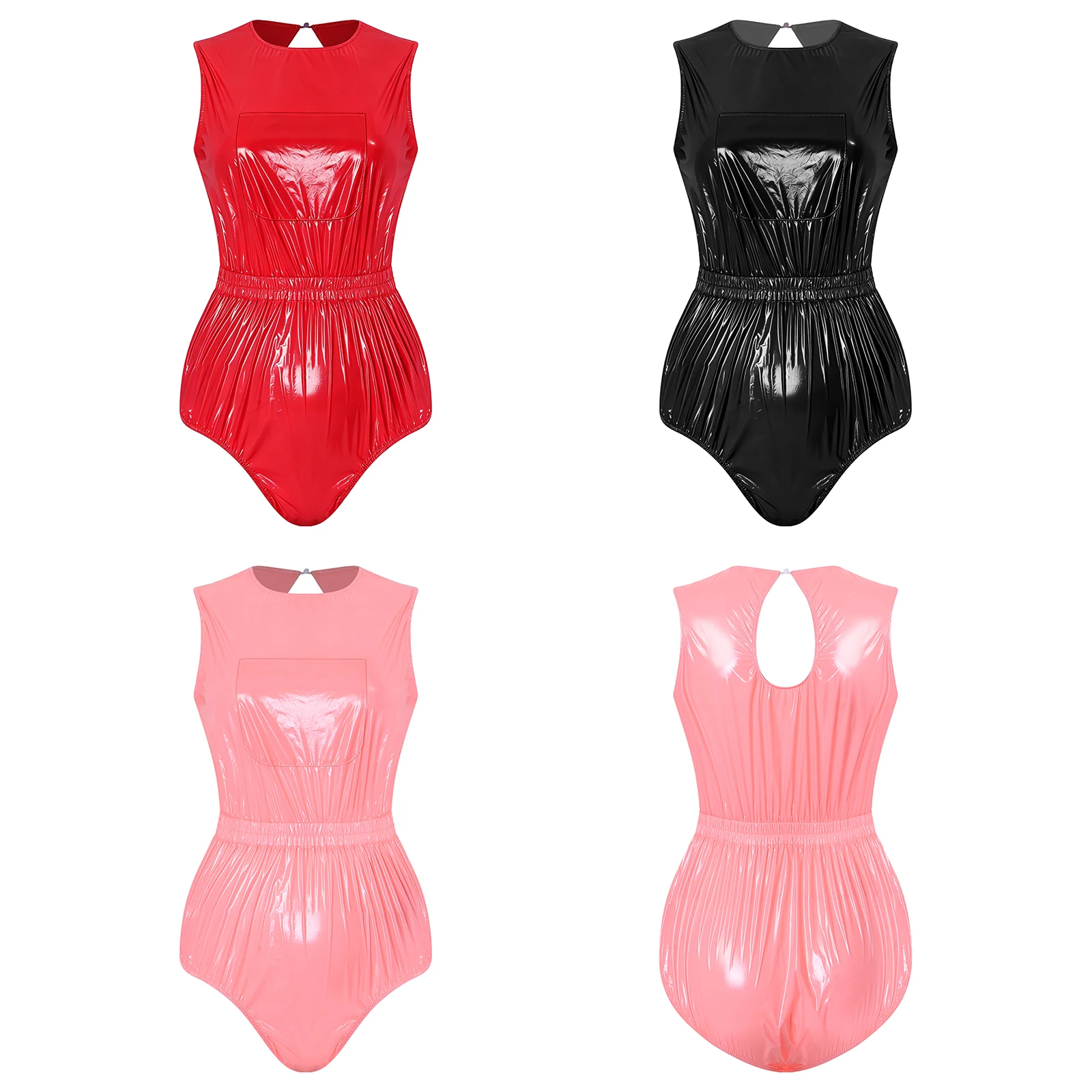 Women Waterproof One-piece Swimwear Elderly Alzheimer Bedridden Patient Special Needs Adaptive Bodysuit Leak-proof Diaper Cover